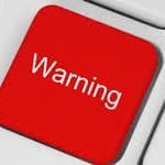 warning - key on keyboard